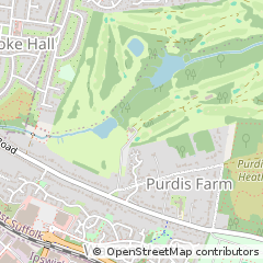 Map of Ipswich, Suffolk