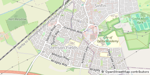Map of Derby, Derbyshire