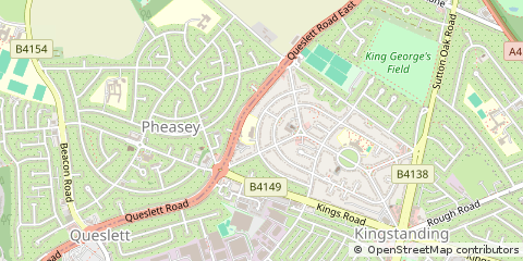 Map of Birmingham, Midlands