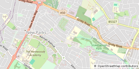 Map of Leicester