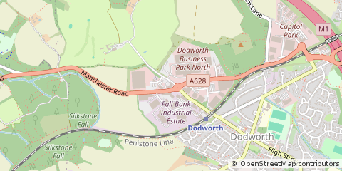 Map of Barnsley