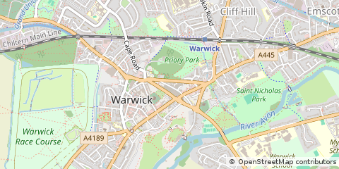 Map of Warwick