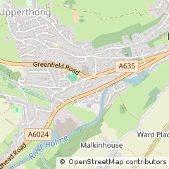 Map of Holmfirth, West Yorkshire