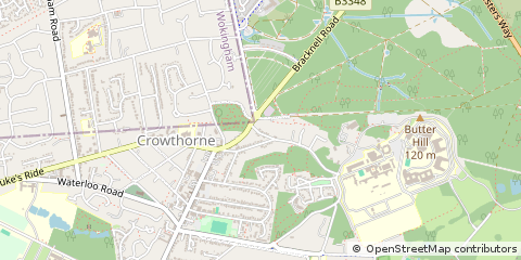 Map of Crowthorne
