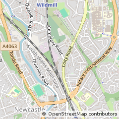 Map of Bridgend