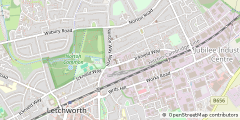 Map of Letchworth Garden City