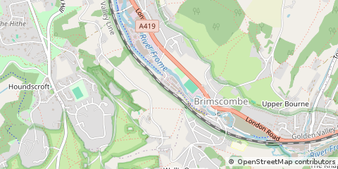Map of Stroud, Gloucestershire