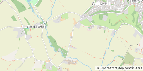 Map of Callow Hill, Worcestershire