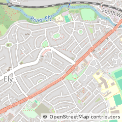 Map of Caerdydd