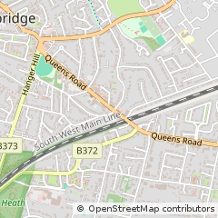 Map of Weybridge, Surrey