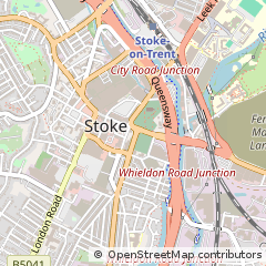 Map of Stoke-on-Trent