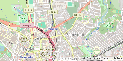 Map of Newcastle Upon Tyne