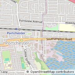 Map of Portchester, Hampshire
