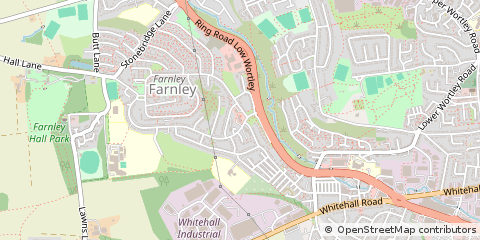 Map of West Yorkshire