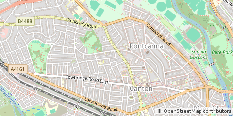 Map of Cardiff