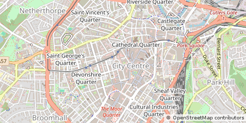 Map of Sheffield