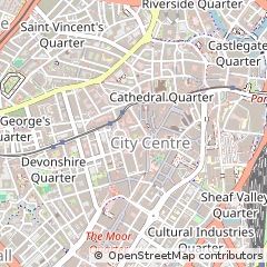 Map of Sheffield