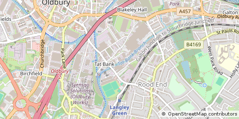 Map of Cradley Heath