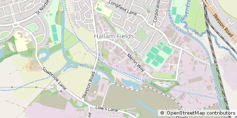 Map of Ilkeston, Derbyshire