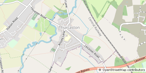 Map of Leicester, Leicestershire