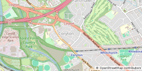 Map of Cardiff