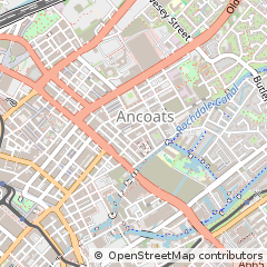 Map of Ancoats, Greater Manchester
