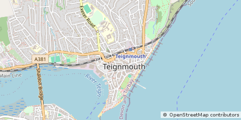 Map of Teignmouth