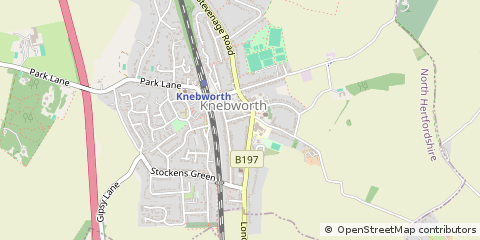 Map of Knebworth