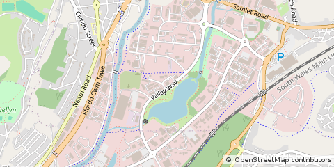 Map of The Enterprise Park, Swansea West Glamorgan