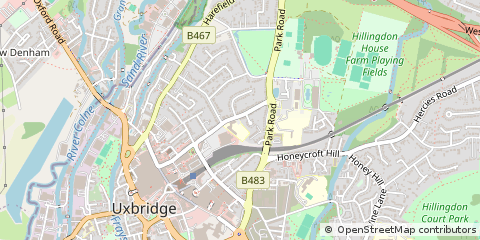 Map of Uxbridge