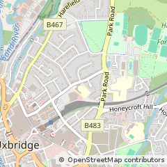 Map of Uxbridge