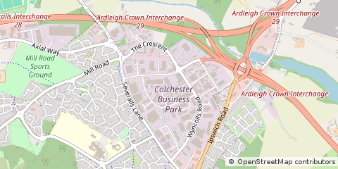 Map of Colchester