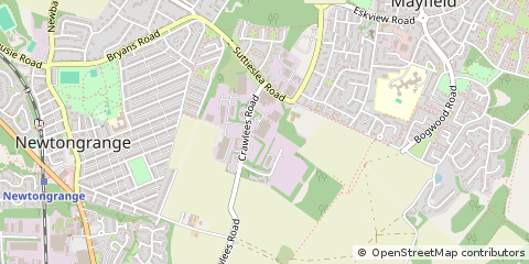 Map of Dalkeith, Midlothian
