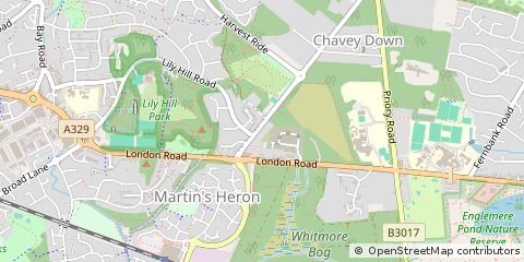 Map of Bracknell, Berkshire