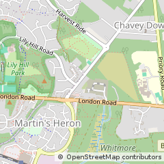 Map of Bracknell, Berkshire