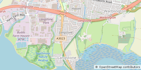Map of Havant, Hampshire