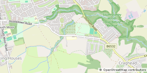 Map of Stanley, Durham
