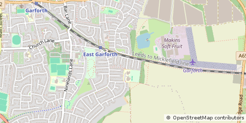 Map of Leeds, West Yorkshire