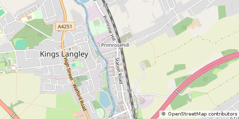 Map of Kings Langley