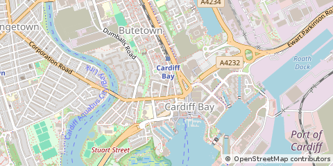 Map of Cardiff