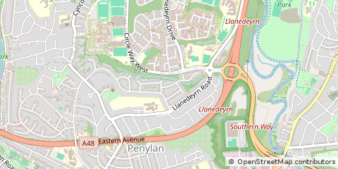 Map of Cardiff