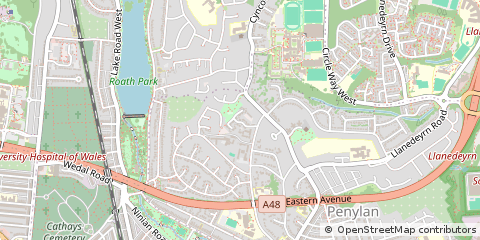 Map of Cardiff