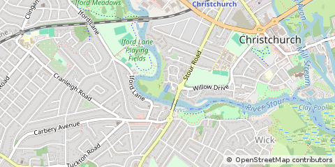 Map of Christchurch