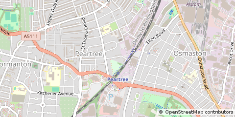 Map of Derby, Derbyshire