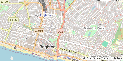 Map of Brighton, East Sussex