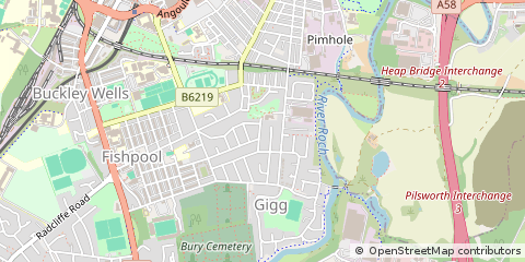 Map of Bury