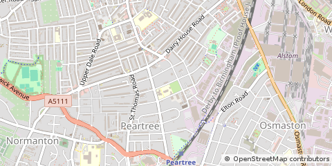 Map of Derby, Derbyshire