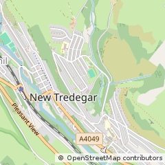 Map of NEW Tredegar, Gwent