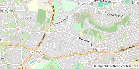 Map of Swansea