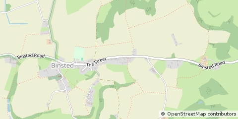 Map of Binsted, Hampshire